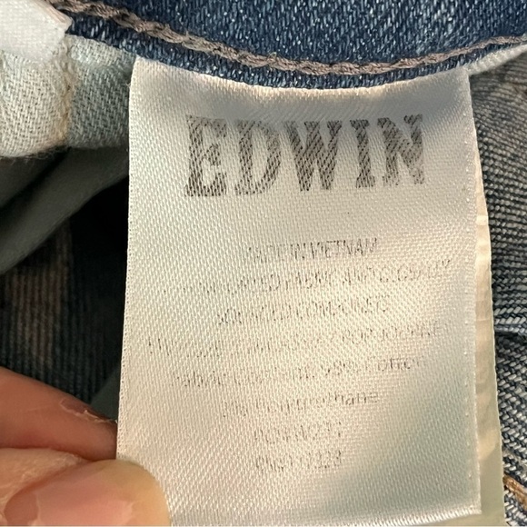 Anthropologie Edwin Cassia Mini Boot Cropped Jeans 28 - Picture 11 of 16